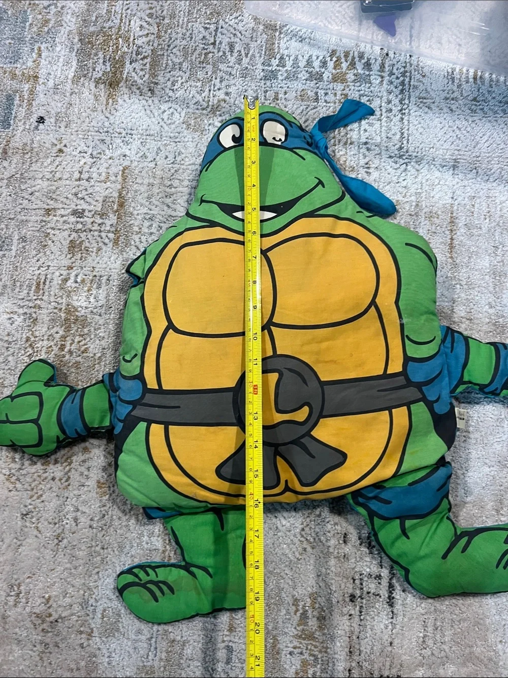 Vintage 90’s Teenage Mutant Ninja Turtle Leonardo pillow pal z31